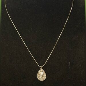 Alexis Bittar Silver Crystal Pavé Necklace